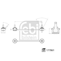 Stabiliser Drop Link (coupling Rod) FEBI 177861 OE Ref 22318842 FEBI