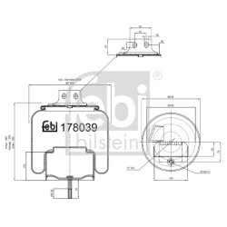 Air Suspension Bellow FEBI 178039 OE Ref 041289370