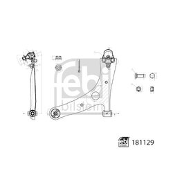 Trailing Control Arm FEBI 181129 OE Ref 48069-42040 S1