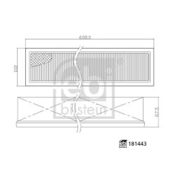 Cabin Air Filter FEBI 181443 OE Ref RE284091