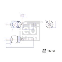 Inner Tie Rod FEBI 182161 OE Ref N14388