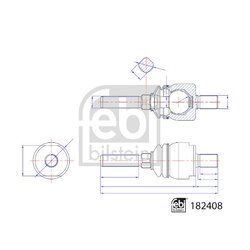 Inner Tie Rod FEBI 182408 OE Ref ER049001