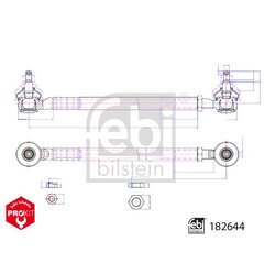 Tie Rod FEBI 182644 OE Ref 2382758 FEBI