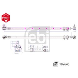 Tie Rod FEBI 182645 OE Ref 02382761