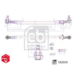 Tie Rod FEBI 183059 OE Ref 20894742