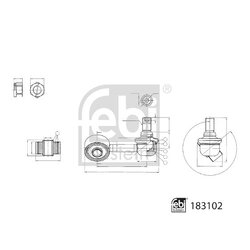 Stabiliser Drop Link (coupling Rod) FEBI 183102 OE Ref 4056A198