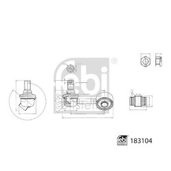 Stabiliser Drop Link (coupling Rod) FEBI 183104 OE Ref 4056A199