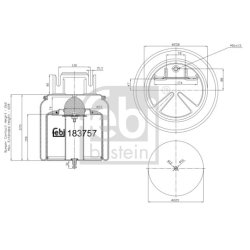 Air Suspension Bellow FEBI 183757 OE Ref 23943601