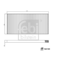 Cabin Air Filter FEBI 184189 OE Ref 000 830 12 65