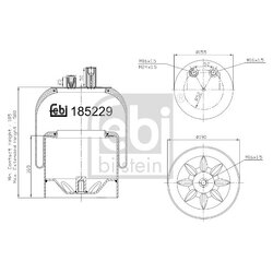 Air Suspension Bellow FEBI 185229 OE Ref A942 320 52 21 S1
