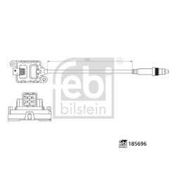 Urea Injection Nox Sensor FEBI 185696 OE Ref A011 153 61 28