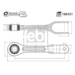 Stabiliser Drop Link (coupling Rod) FEBI 186431 OE Ref 960 320 49 37