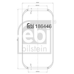 Air Suspension Bellow FEBI 186446 OE Ref 81.43601.0163 S