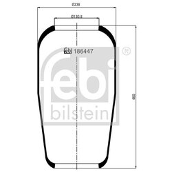 Air Suspension Bellow FEBI 186447 OE Ref 81.43601.0095 S1