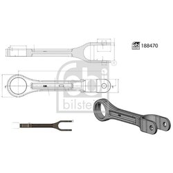 Stabiliser Drop Link (coupling Rod) FEBI 188470 OE Ref 960 320 48 37
