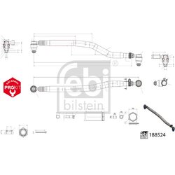 Centre Rod Assembly FEBI 188524 OE Ref 70371209