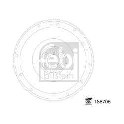 Flywheel FEBI 188706 OE Ref 1539450