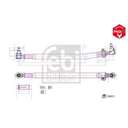 Centre Rod Assembly FEBI 196631 OE Ref 22164205