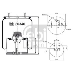Air Suspension Bellow FEBI 20340 OE Ref 05.42.941.5.31