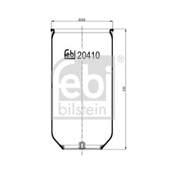 Air Suspension Bellow FEBI 20410 OE Ref 3C46-5A885-AA