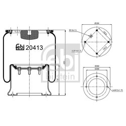 Air Suspension Bellow FEBI 20413 OE Ref 0 255 295