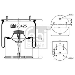 Air Suspension Bellow FEBI 20425 OE Ref 0166252