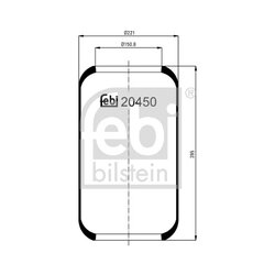 Air Suspension Bellow FEBI 20450 OE Ref A356 327 02 01