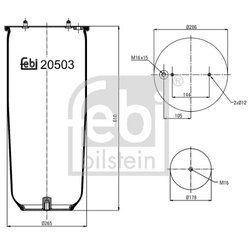 Air Suspension Bellow FEBI 20503 OE Ref 1 379 393