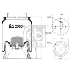 Air Suspension Bellow FEBI 20504 OE Ref 3 229 0007 00