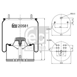 Air Suspension Bellow FEBI 20581 OE Ref 05.429.41.31.1