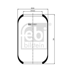 Air Suspension Bellow FEBI 20661 OE Ref 0 0474 6733