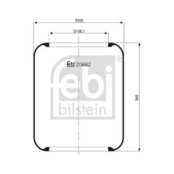 Air Suspension Bellow FEBI 20662 OE Ref 578 361