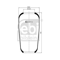 Air Suspension Bellow FEBI 20713 OE Ref 1622116