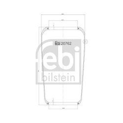 Air Suspension Bellow FEBI 20762 OE Ref 81.43601.0049