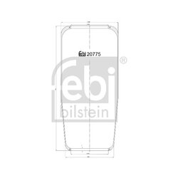 Air Suspension Bellow FEBI 20775 OE Ref 02.2002.47.00
