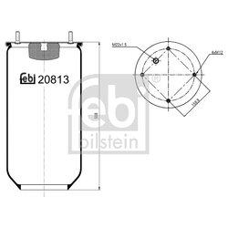Air Suspension Bellow FEBI 20813 OE Ref 000017 5005