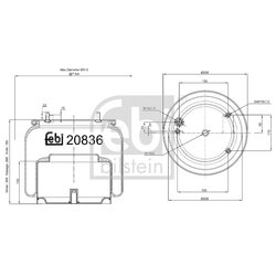 Air Suspension Bellow FEBI 20836 OE Ref 1697 678