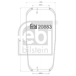 Air Suspension Bellow FEBI 20883 OE Ref 81.43601.0072
