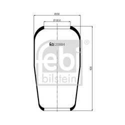 Air Suspension Bellow FEBI 20884 OE Ref 000818 8539