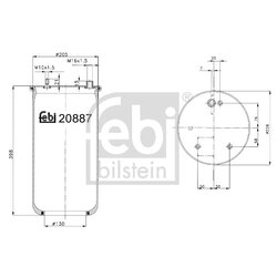 Air Suspension Bellow FEBI 20887 OE Ref 513 983