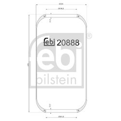 Air Suspension Bellow FEBI 20888 OE Ref 81.43601.0163