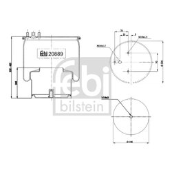 Air Suspension Bellow FEBI 20889 OE Ref 1279 141