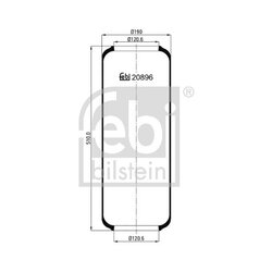 Air Suspension Bellow FEBI 20896 OE Ref 411 627