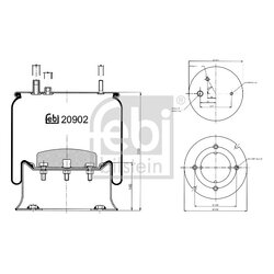 Air Suspension Bellow FEBI 20902 OE Ref 50 10 211 724