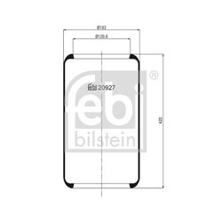 Air Suspension Bellow FEBI 20927 OE Ref 3116354