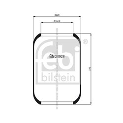 Air Suspension Bellow FEBI 20928 OE Ref 000645 3741