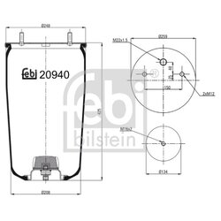 Air Suspension Bellow FEBI 20940 OE Ref 05.429.42.11.1