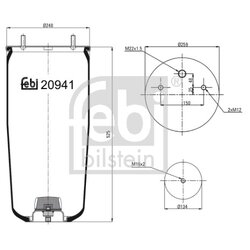 Air Suspension Bellow FEBI 20941 OE Ref 05.429.41.91.1