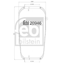 Air Suspension Bellow FEBI 20946 OE Ref 628 323 00 92