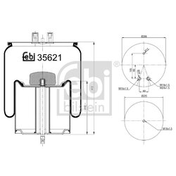 Air Suspension Bellow FEBI 35621 OE Ref 50 10 294 307